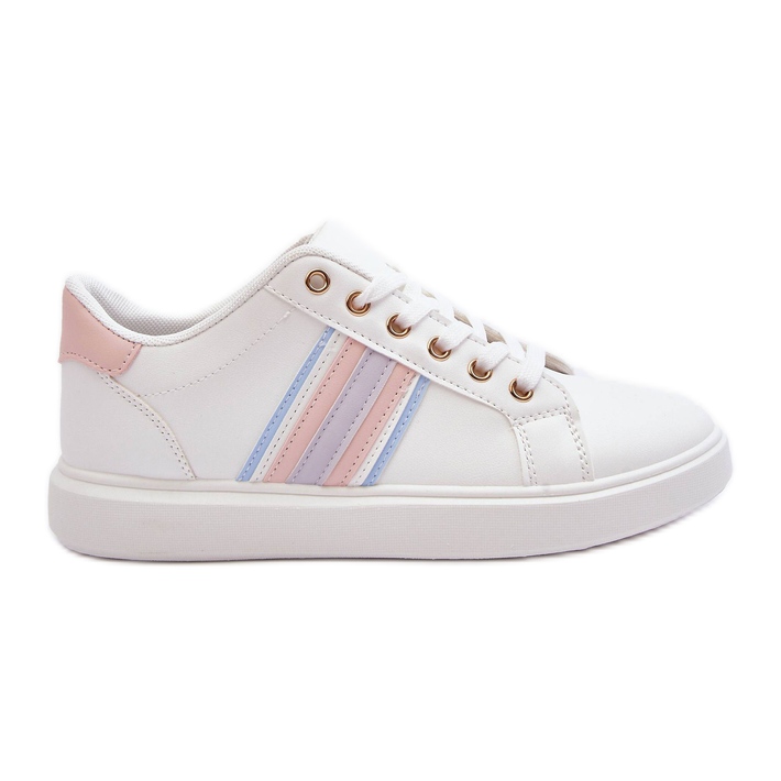 PG1 Läder Damsportskor Vita och Rosa Rilee