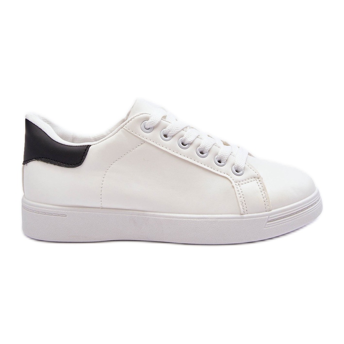 Klassiska sportskor för kvinnor, vit och svart Corrine