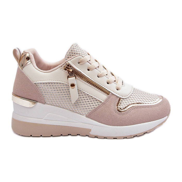 PG1 Wedge Sneakers dam Beige Och Vit Sivan