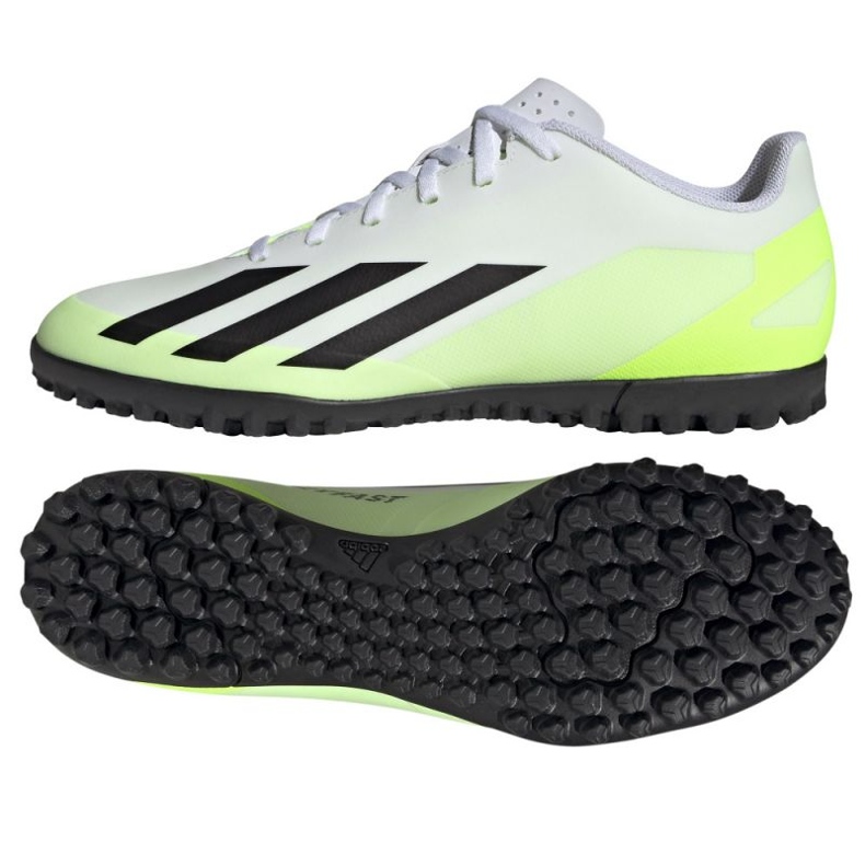 Adidas X Crazyfast.4 Tf M IE1583 fotbollsskor vit vit