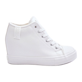 Big Star Sneakers i läder, dam MM274002 Vit