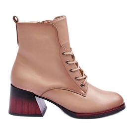 Vinceza Högklackade stövlar Beige Luloshe