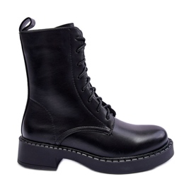 WS1 Platta Svarta Aganne Worker Boots