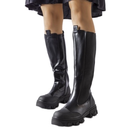 Svarta höga stövlar från Pasquale