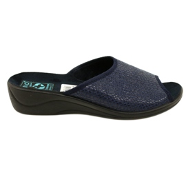 Herringbone Damtofflor Adanex 26039 Marinblå