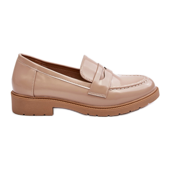 FG2 Klassiska Loafers för kvinnor Beige Faradays