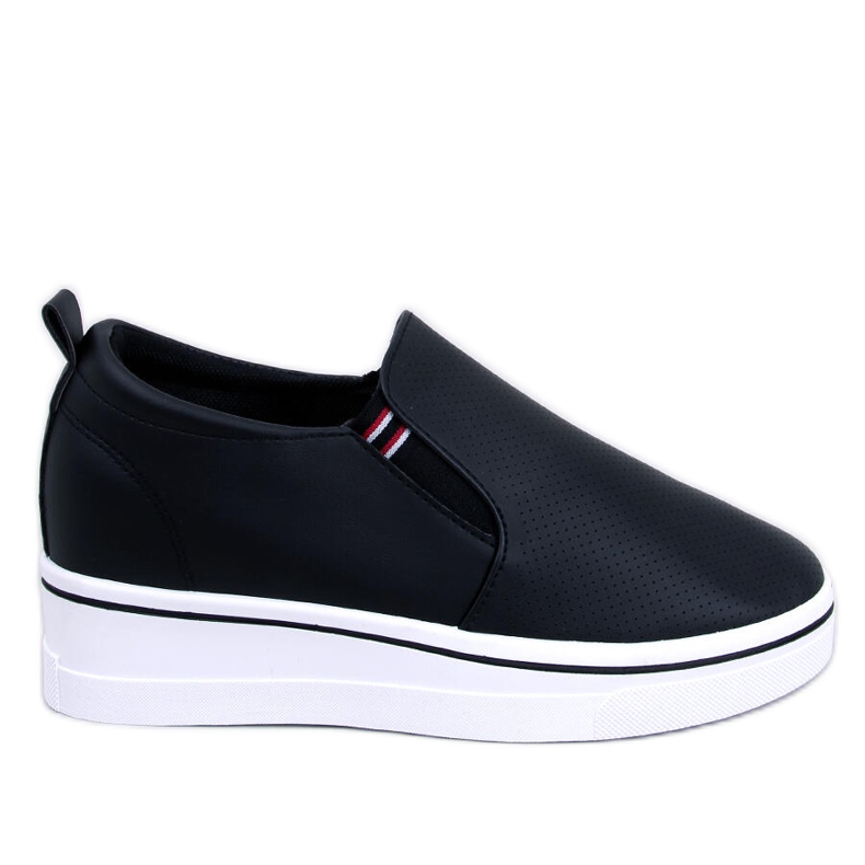 Jenkins Black wedge slip-on sneakers svart