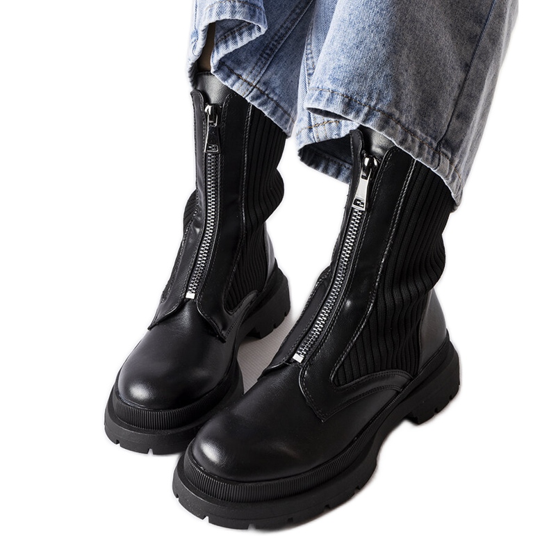 Svarta sockboots från Napolitani