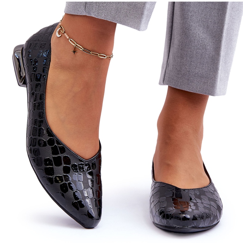 PD1 Vaani Läder Platta Klackar Svart Vaani