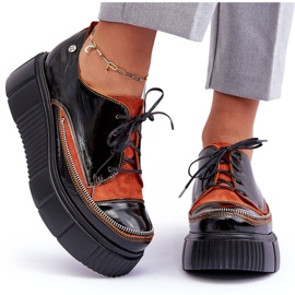 Läderskor för kvinnor Maciejka 50740-18 Svart