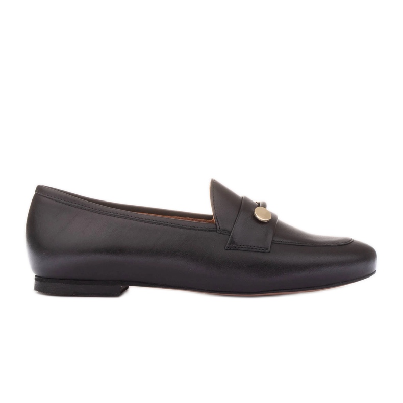 Marco Shoes Guldprydda loafers svart