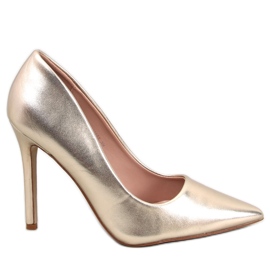 Carra Gold stilettpumps gyllene