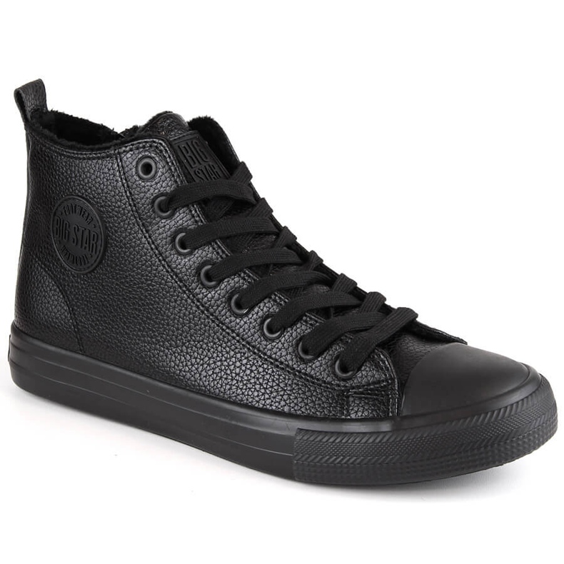 Högisolerade sneakers för män svarta Big Star MM174012