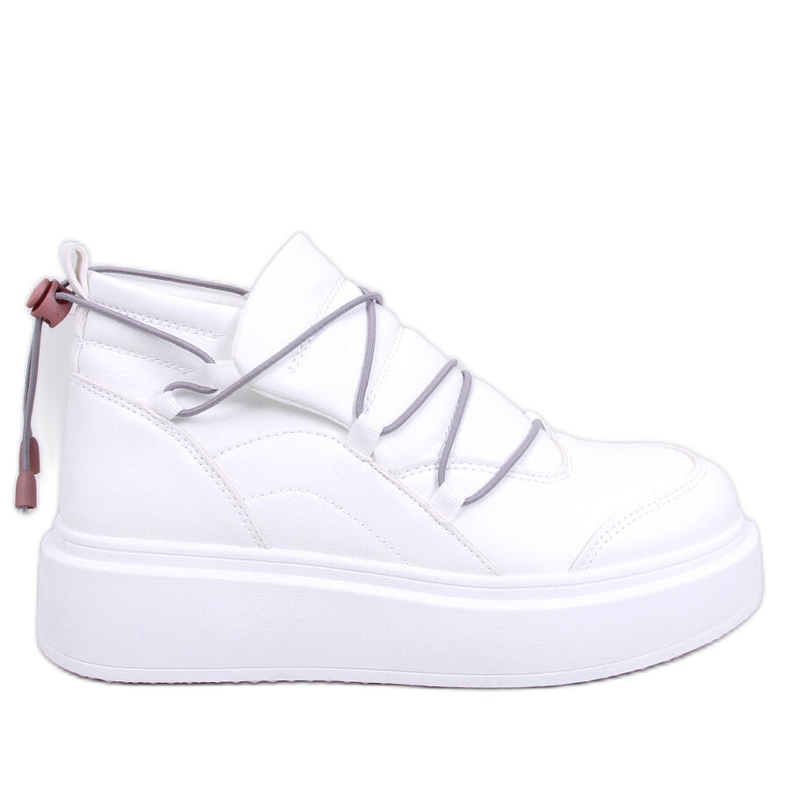 Cooper White klädda sneakers vit