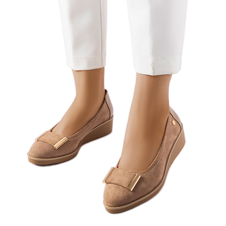 Inna Ballerinor med läderfotbädd från Kajla svart