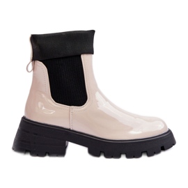 Dam Lack Jodhpur Boots Beige Pavo