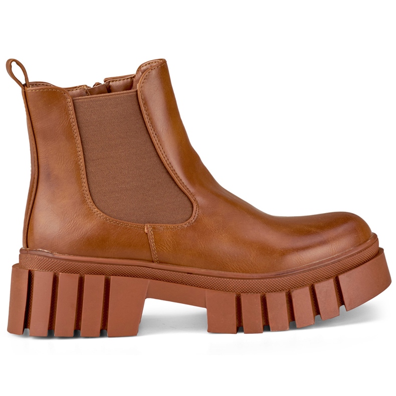 Veris bruna arbetsstövlar för kvinnor