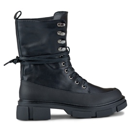 Garlin högknutna stövlar för kvinnor svart