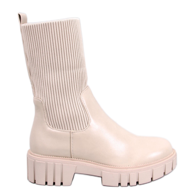 Stövlar sock övre Farrell Beige