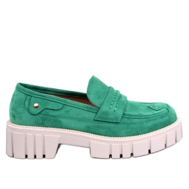 Plattform loafers från Chandra Green grön