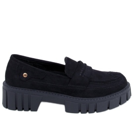 Plattform loafers från Chandra Black svart