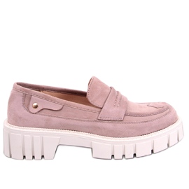 Chandra Khaki plattform loafers violett