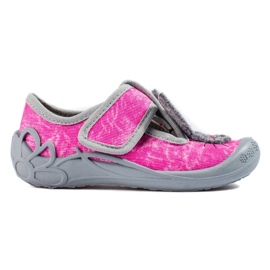 Kardborre tofflor för tjejer rosa marmor Shelovet