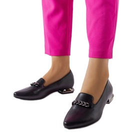 Svarta plattor med innersula i läder från Lovato Lords