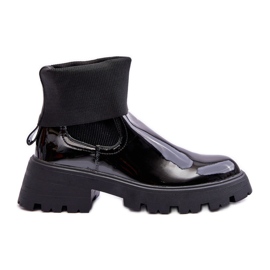 Dam Lackade Jodhpur Boots Svart Pavo