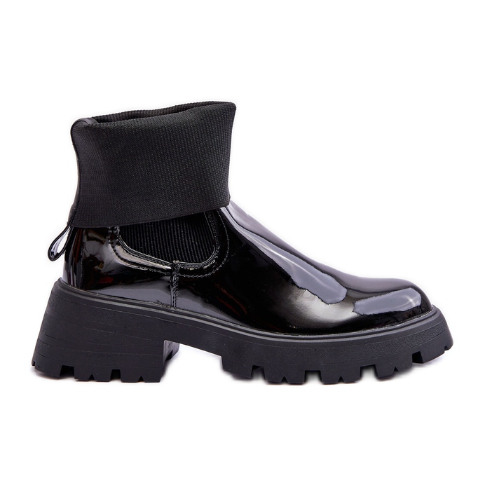 Dam Lackade Jodhpur Boots Svart Pavo