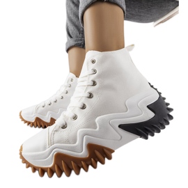 Vita sportsneakers med tjock sula från Toro