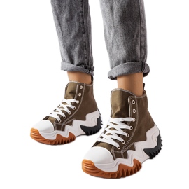 Gröna sneakers med tjock sula från Toro