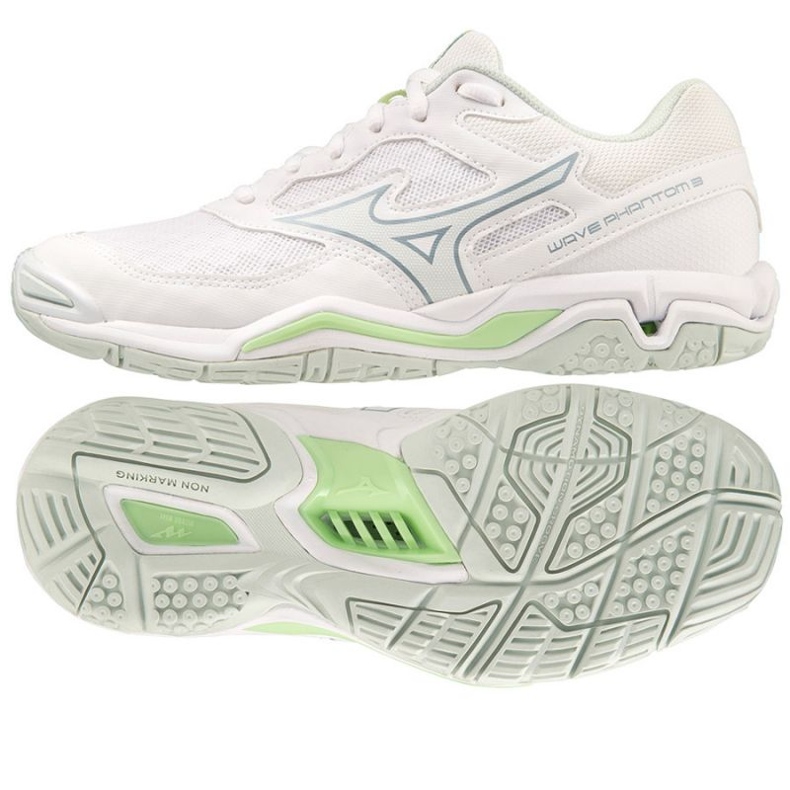 Handbollsskor Mizuno Wave Phantom 3 W X1GB226035 vit vit