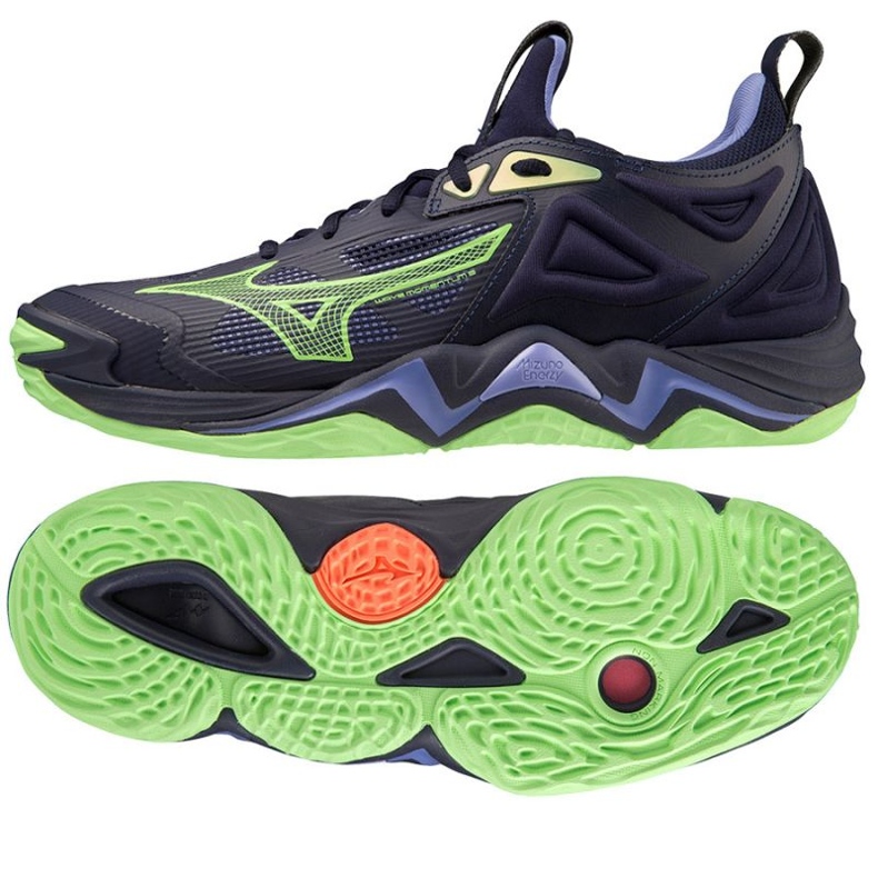Volleybollskor Mizuno Wave Momentum 3 M V1GA231211 marinblå blå