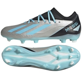 Adidas X Crazyfast Messi.3 Fg M IE4078 fotbollsskor silver- nyanser av grå