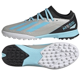 Adidas X Crazyfast Messi.3 Tf Jr IE4073 fotbollsskor grå nyanser av grått