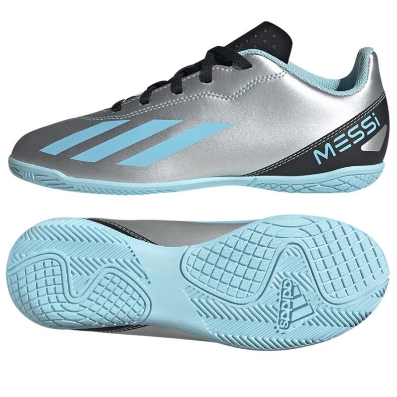 Adidas X Crazyfast Messi.4 In Jr IE4070 fotbollsskor nyanser av grå