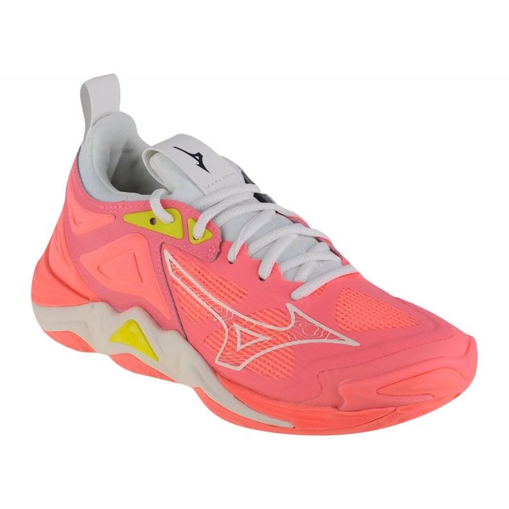 Volleybollskor Mizuno Wave Momentum 3 W V1GC231206 röd nyanser av grå