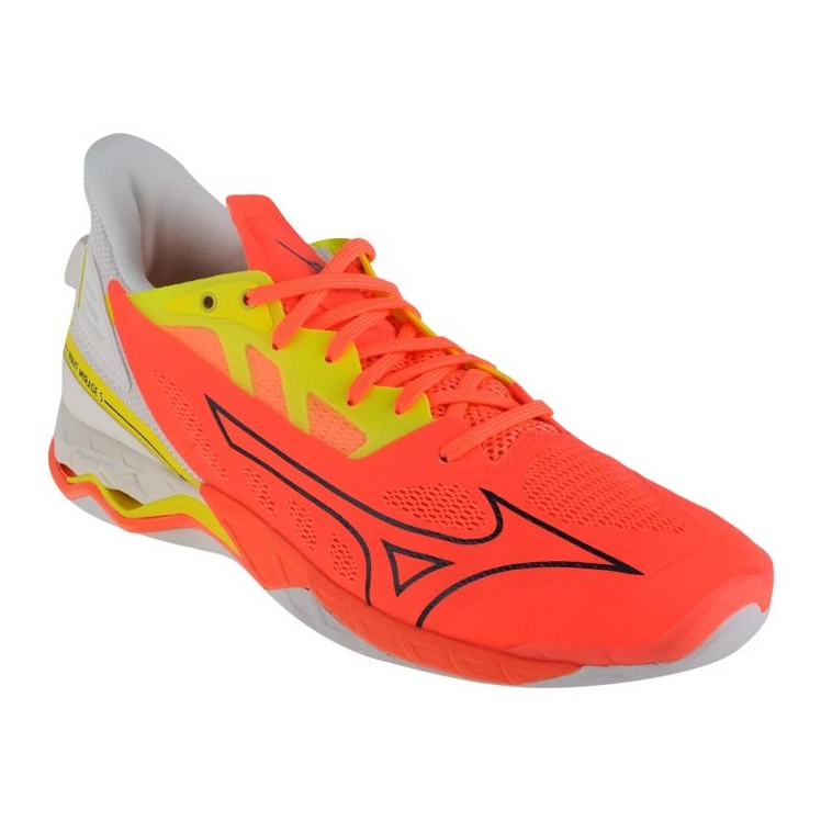 Mizuno Wave Mirage 5 M X1GA235002 handbollsskor orange apelsiner och röda
