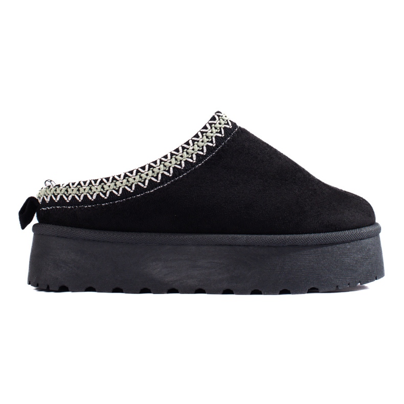 Svarta mockatofflor från Shelovet