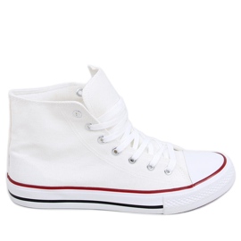 Canvas sneakers Jude White ankel vit