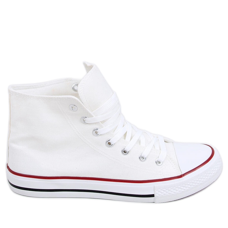 Canvas sneakers Jude White ankel vit