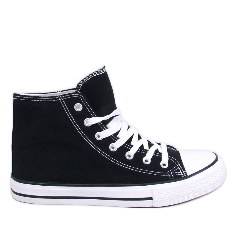 Jude Black canvas sneakers svart