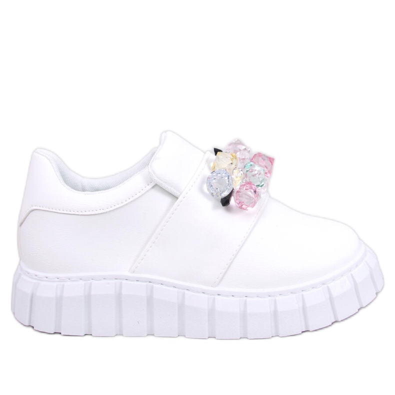 Plattformsbrogues Worth White vit