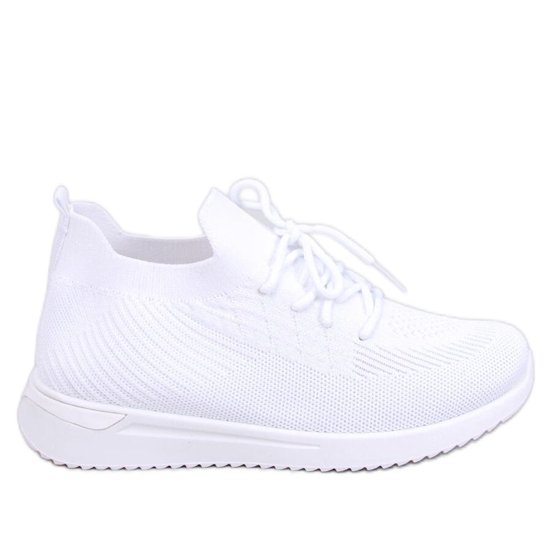 Bergman White sock sportskor vit