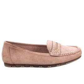 Deys Khaki loafers för dam beige