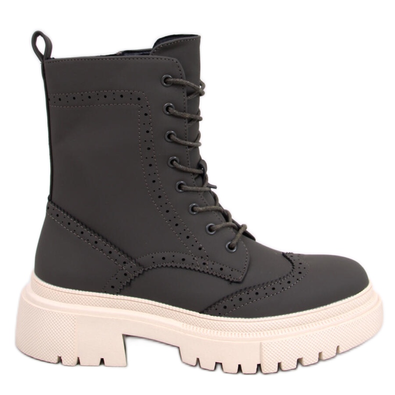 Aubert Gröna snörstövlar