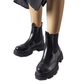 Inna Albany svarta slip-on stövlar