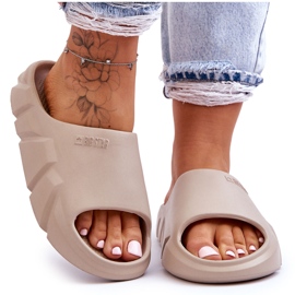 Lättviktiga Big Star Foam Tofflor för kvinnor LL274593 Beige