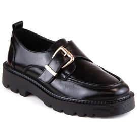 Damskor på plattformen med ett svart spänne Vinceza 58184